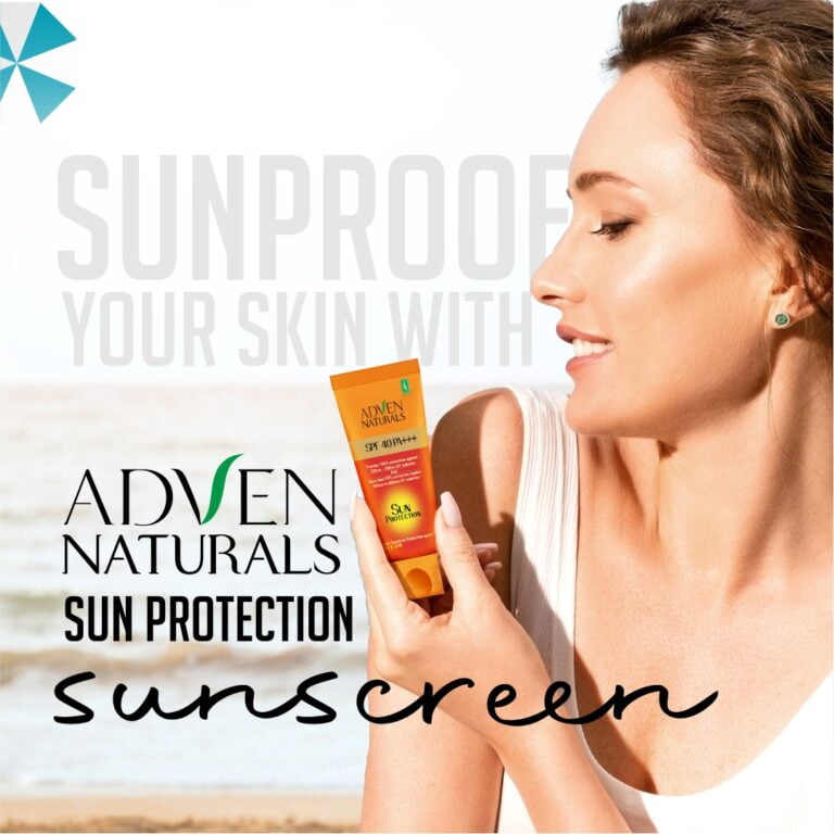sun proof you skin with adven naturals sunscreen
