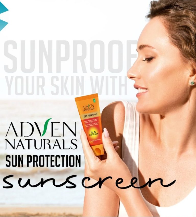 sun proof you skin with adven naturals sunscreen